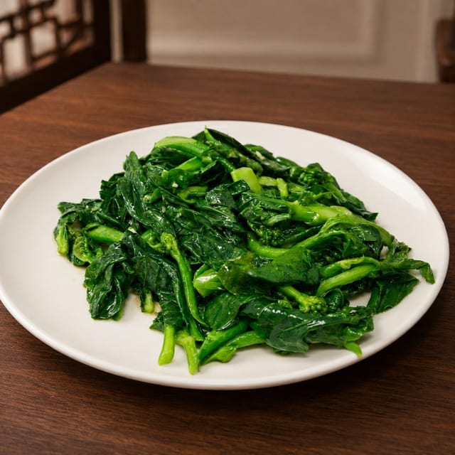 Chinese Broccoli with Garlic.