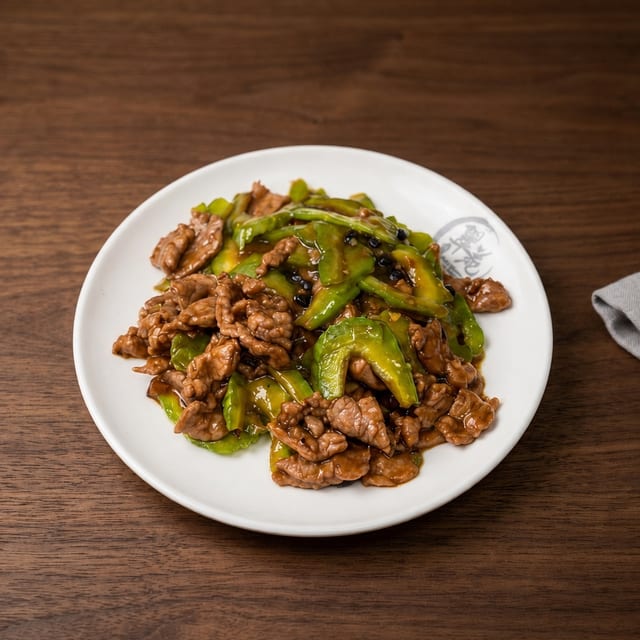 Sautéed Beef with Bitter Melon.