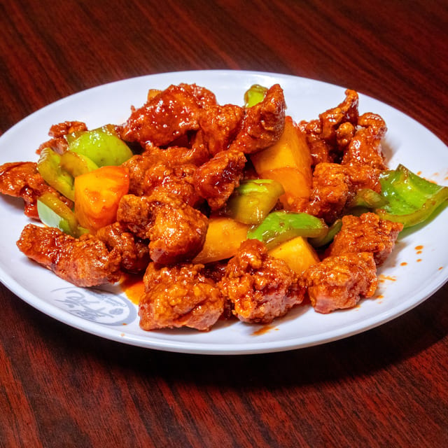 Hong Kong Style Sweet and Sour Pork.