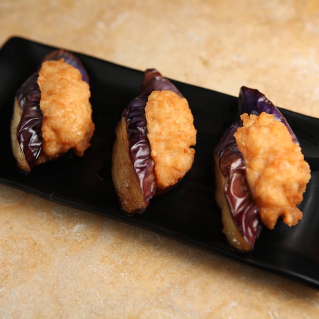 Fried Stuffed Eggplant.