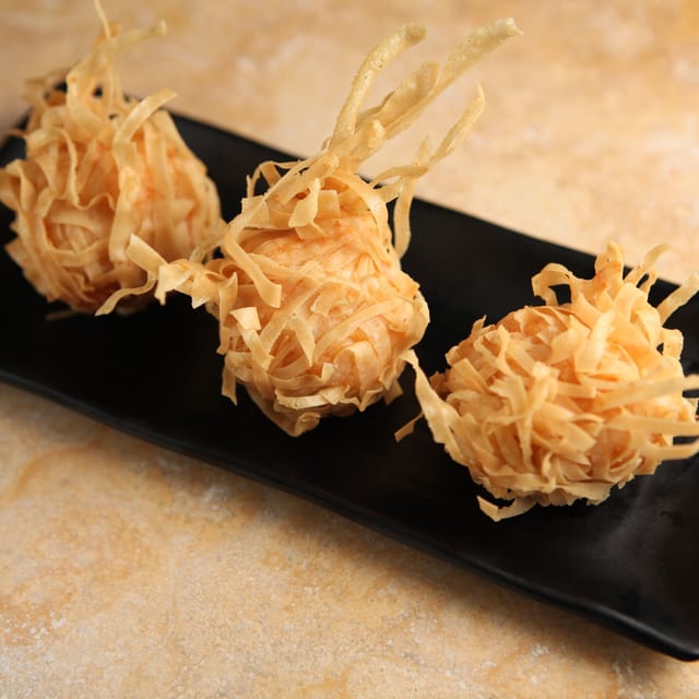 Crispy Fried Shrimp Balls.