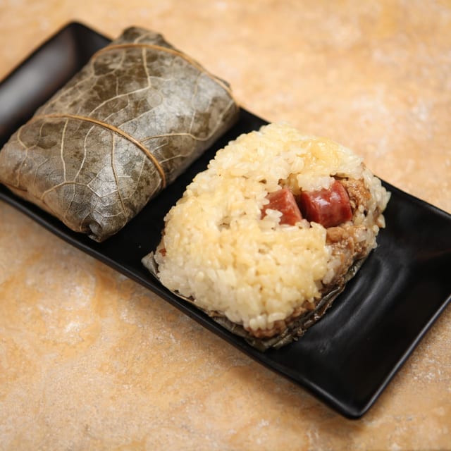 Sticky Rice Wrapped in Lotus Leaf.