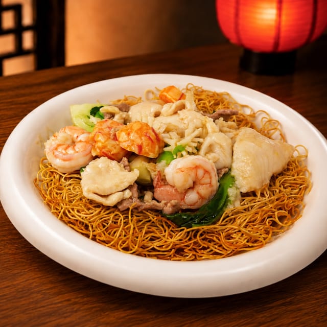 Jade Garden Special Pan-Fried Noodles.